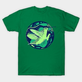 Ngreen Circle of The Hummingbird T-Shirt